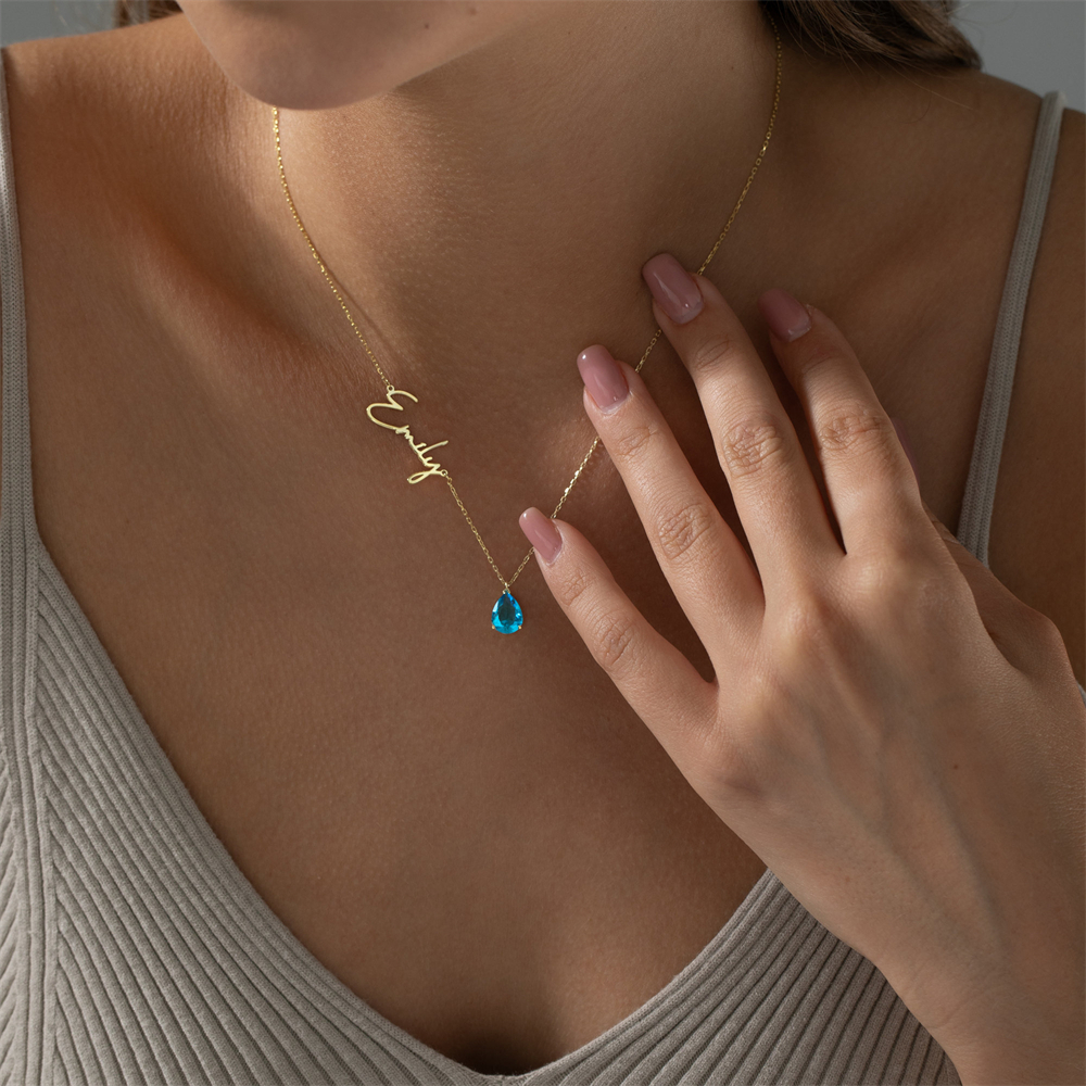 Handmade Teardrop Stone Neckla - Vintage Alarm Clock ulasan dan harga
