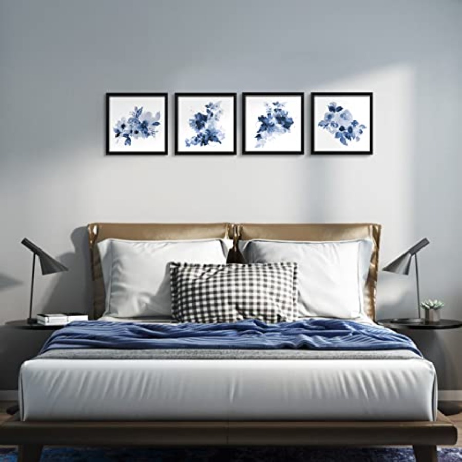 Framed Bathroom Wall Decor Nav - Watercolor Poster Print ulasan dan harga