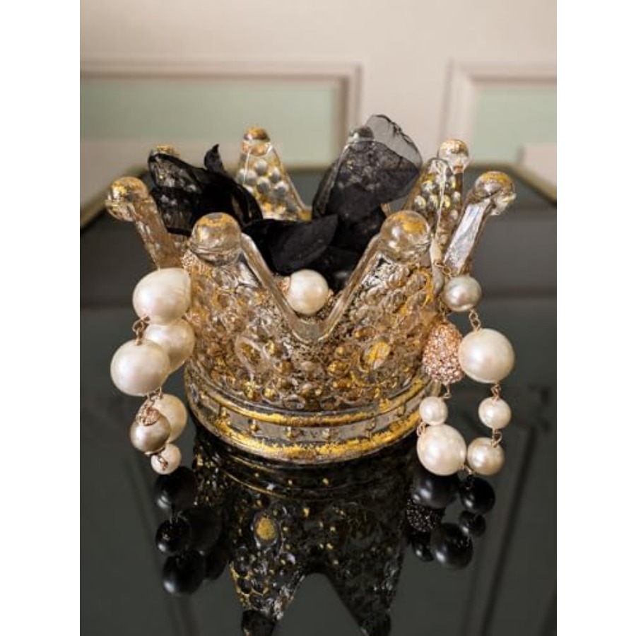 Luxury crown glass candle hold - Home Decor Luxury ulasan dan harga
