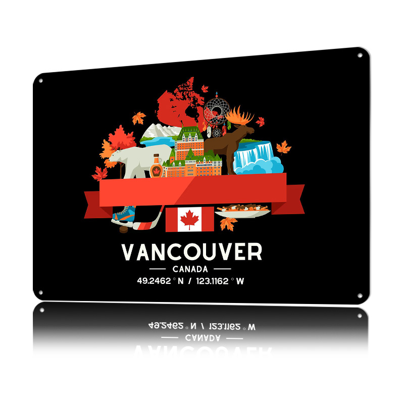 Vancouver City Map Printed Pos - Home Decor Vancouver ulasan dan harga