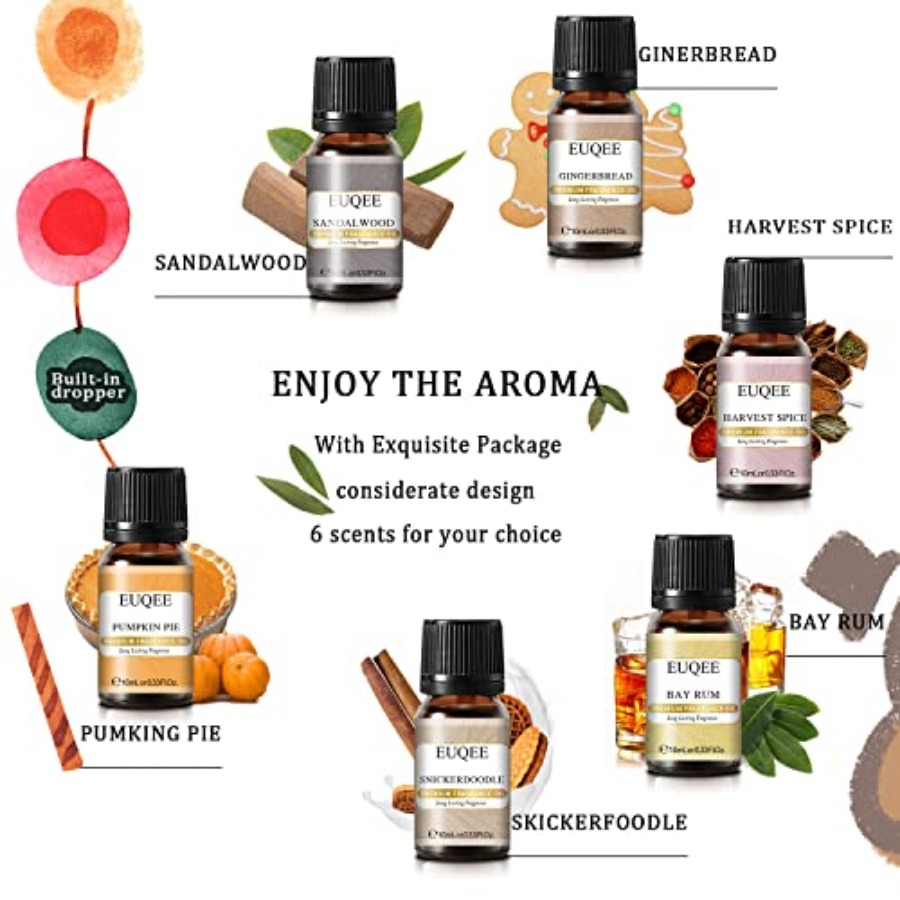 EUQEE 6PCS Spice Autumn Fragra - Scented Candle Set ulasan dan harga