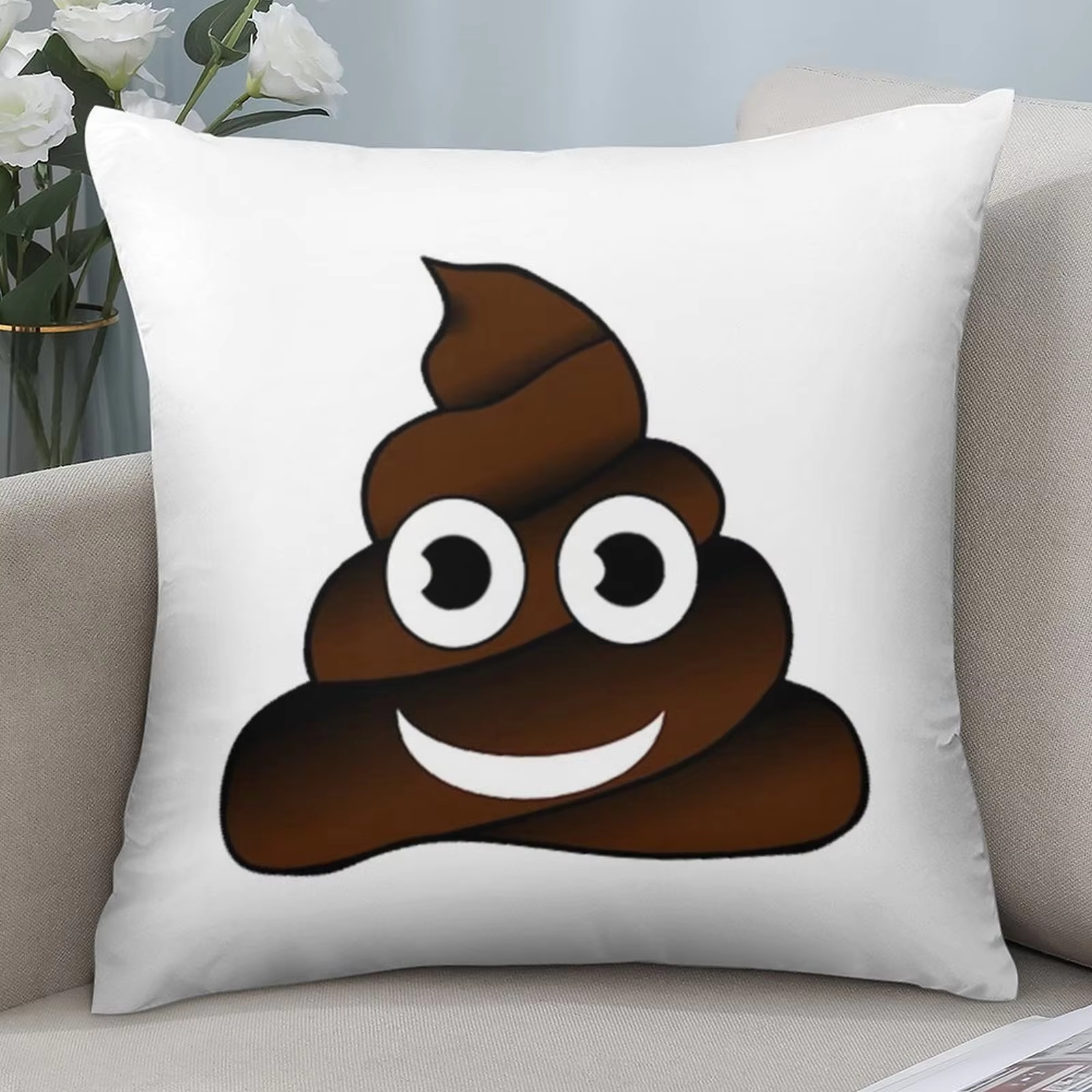 Double Sided Poop Emoji Cushio - Home Decor Emoji ulasan dan harga