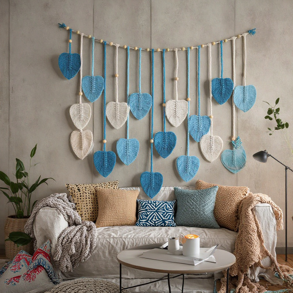 Large Macrame Handmade Fiber L - Macrame Wall Hanging ulasan dan harga
