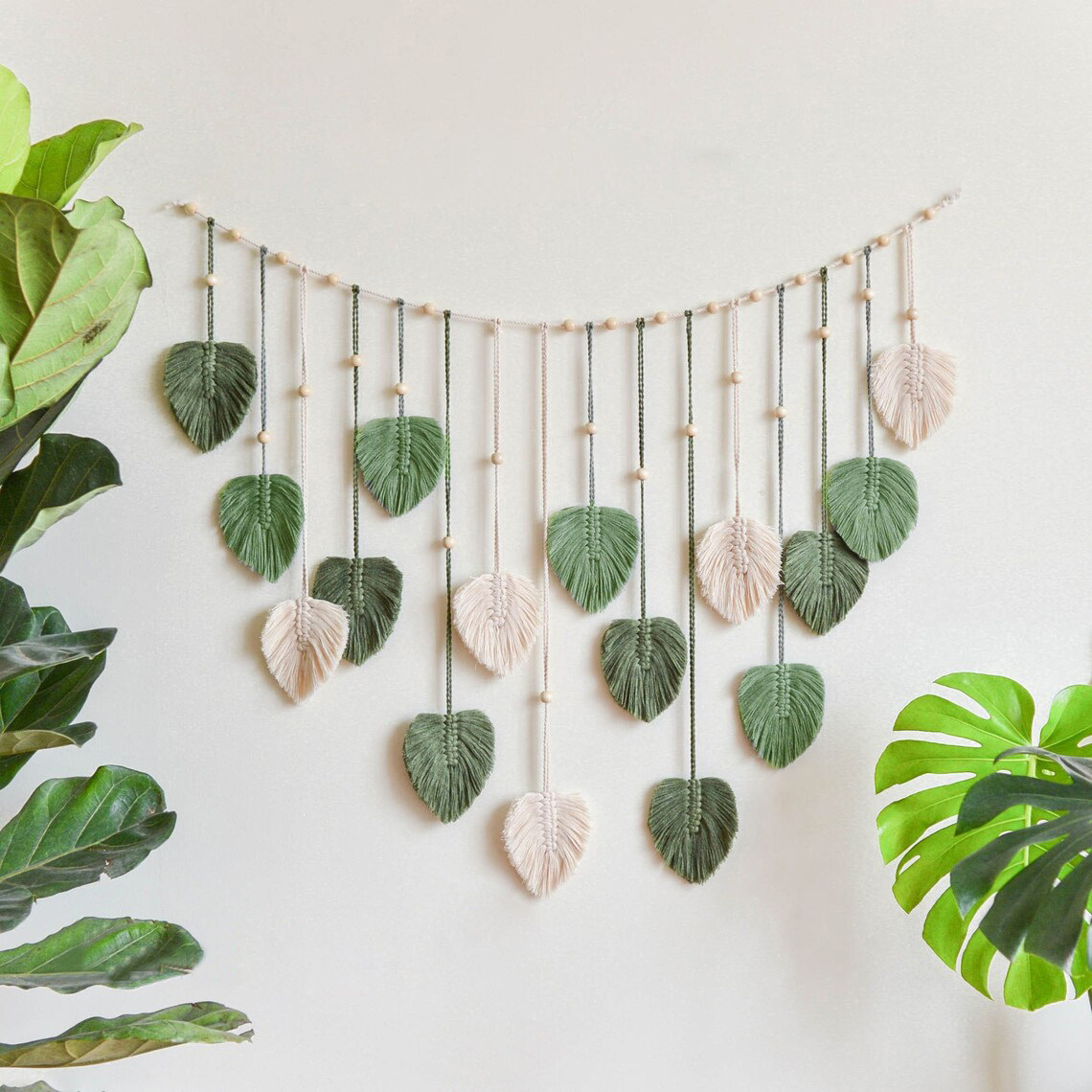 Large Macrame Handmade Fiber L - Macrame Wall Hanging ulasan dan harga