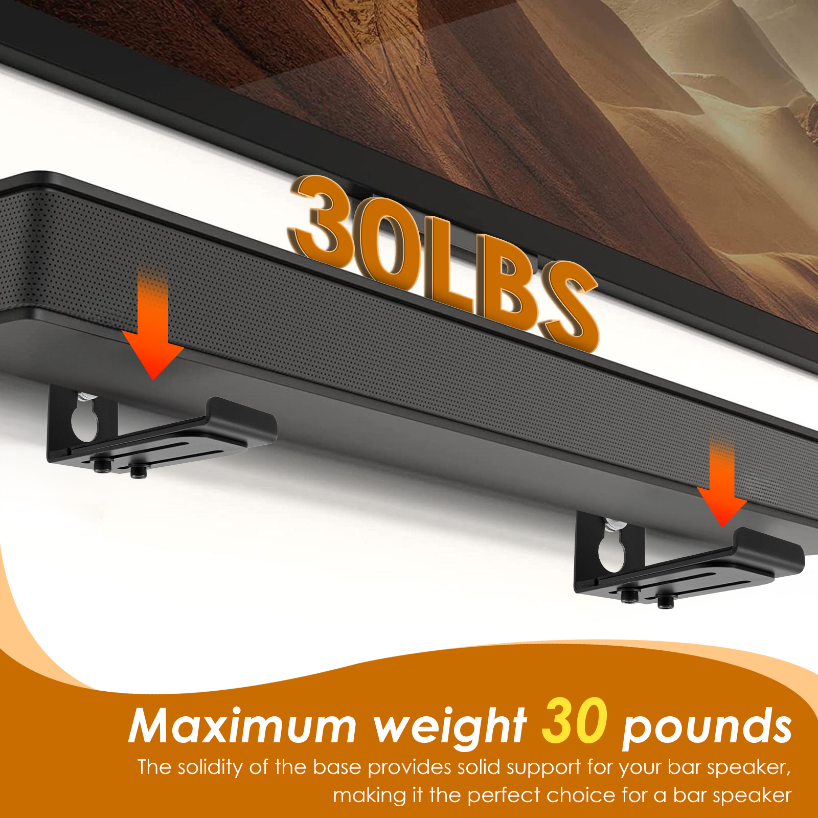 2Pcs Soundbar Speaker Stands W - Home Decor Organizer ulasan dan harga