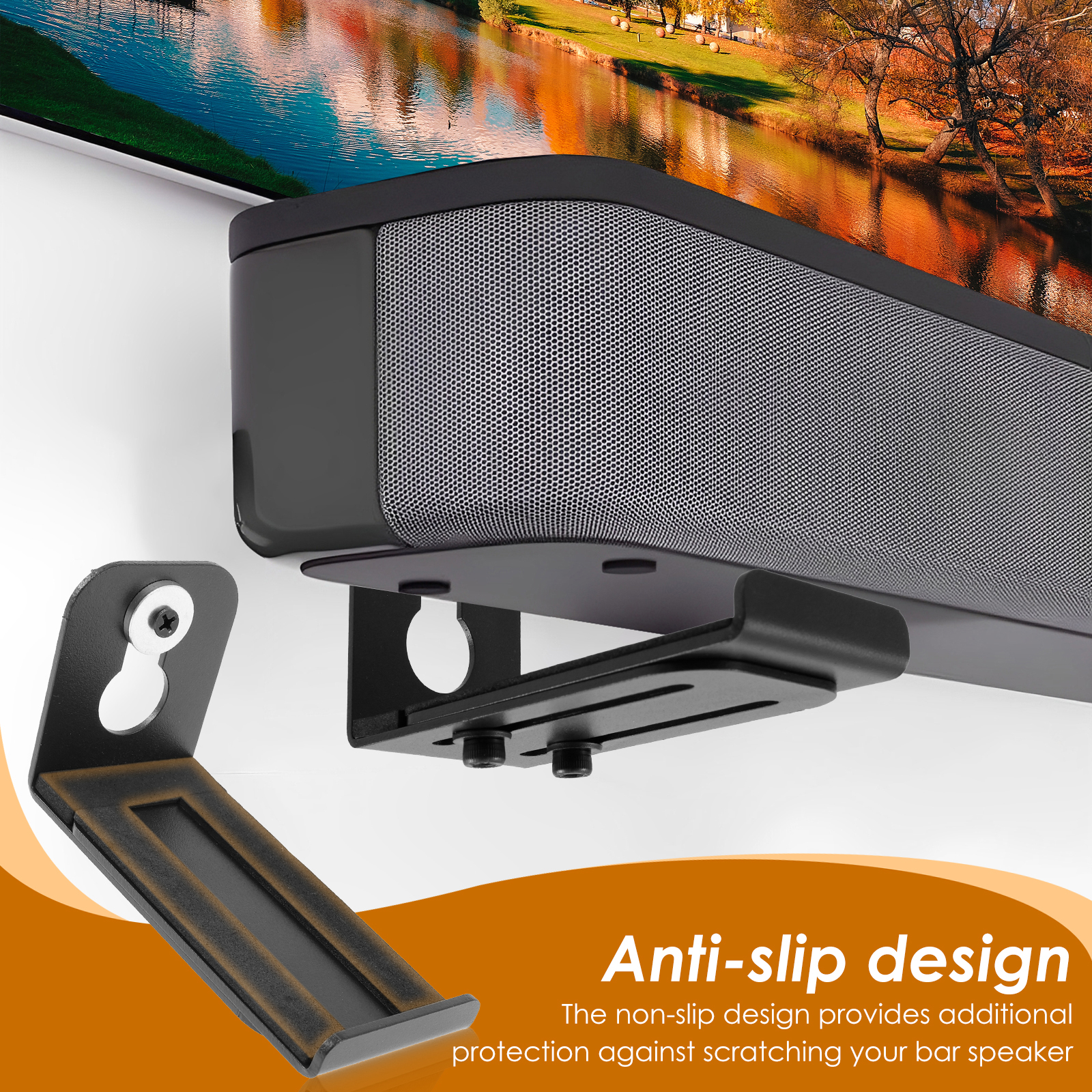 2Pcs Soundbar Speaker Stands W - Home Decor Organizer ulasan dan harga