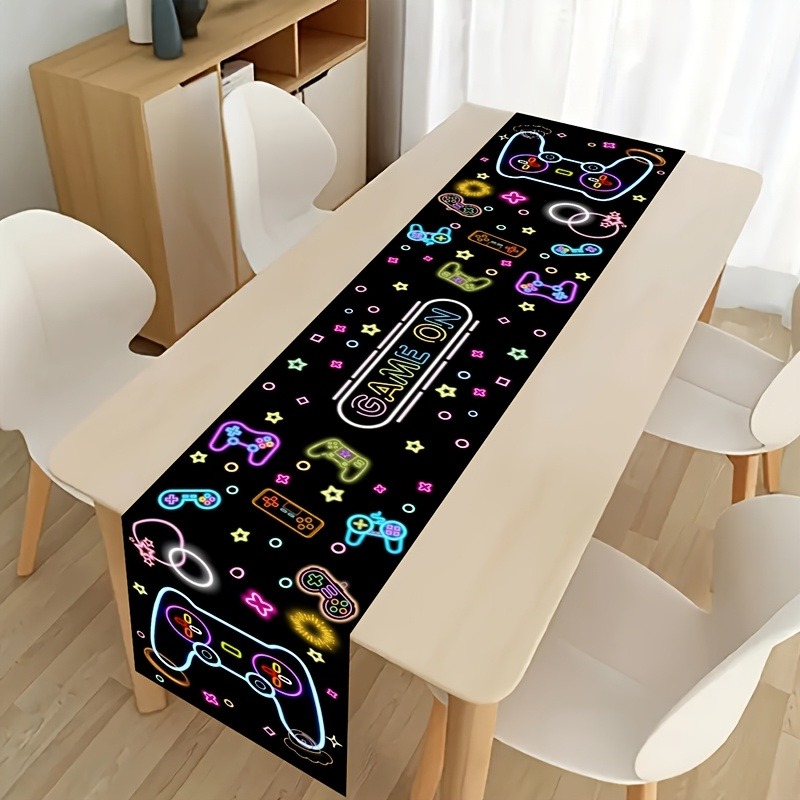 Neon Game Controller Table Run - Home Decor Video ulasan dan harga