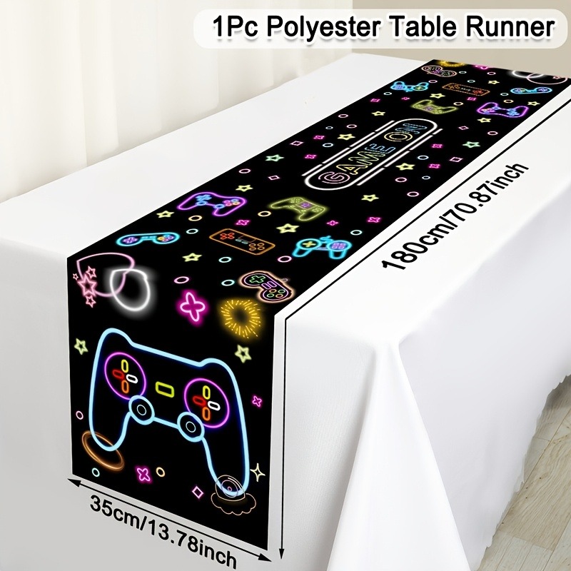 Neon Game Controller Table Run - Home Decor Video ulasan dan harga