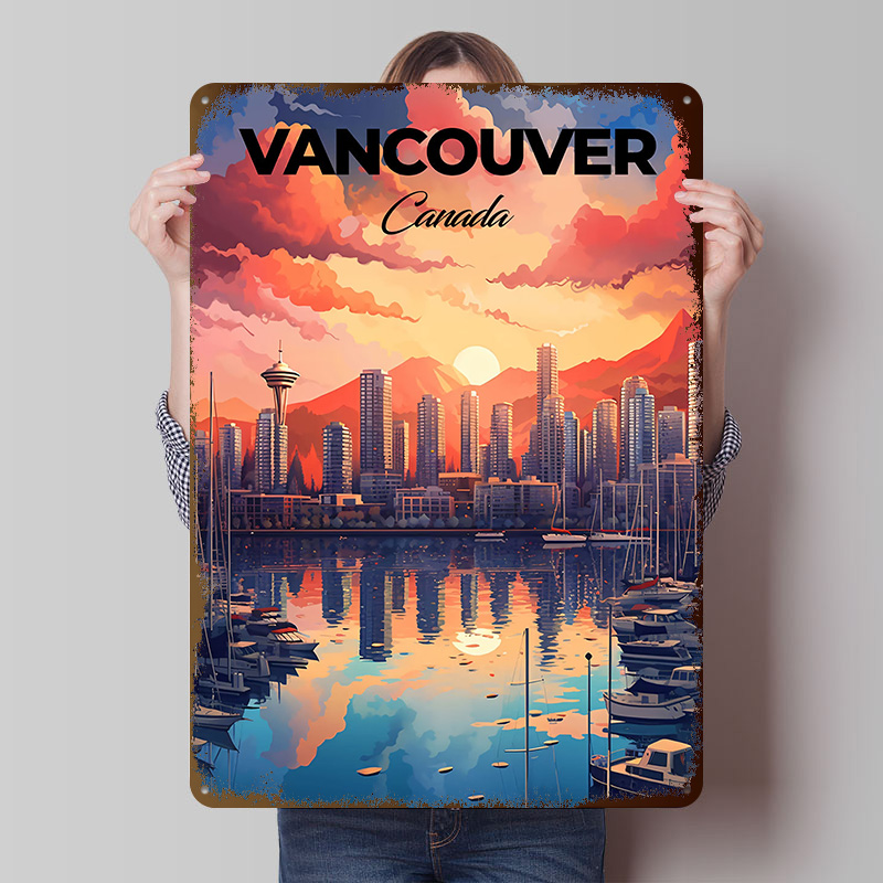 Vancouver Travel Print Printin - Home Decor Vancouver ulasan dan harga