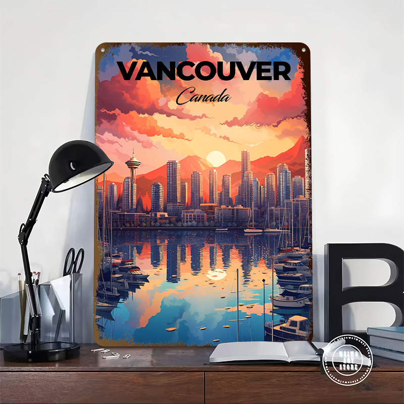 Vancouver Travel Print Printin - Home Decor Vancouver ulasan dan harga