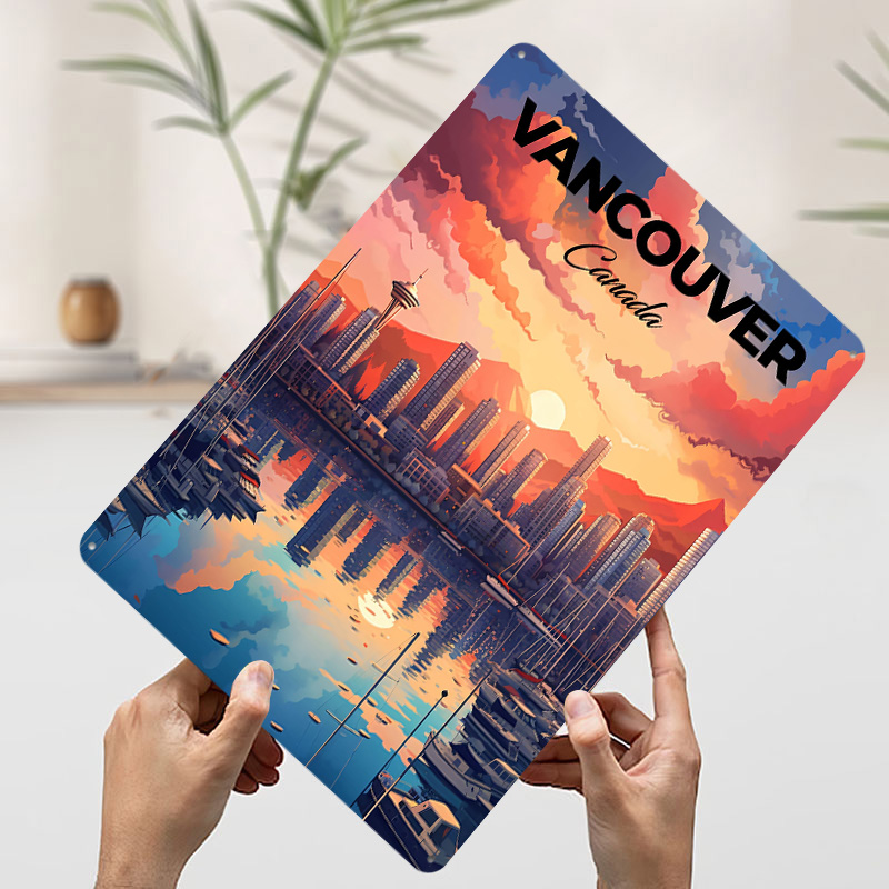 Vancouver Travel Print Printin - Home Decor Vancouver ulasan dan harga