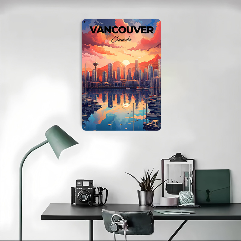 Vancouver Travel Print Printin - Home Decor Vancouver ulasan dan harga