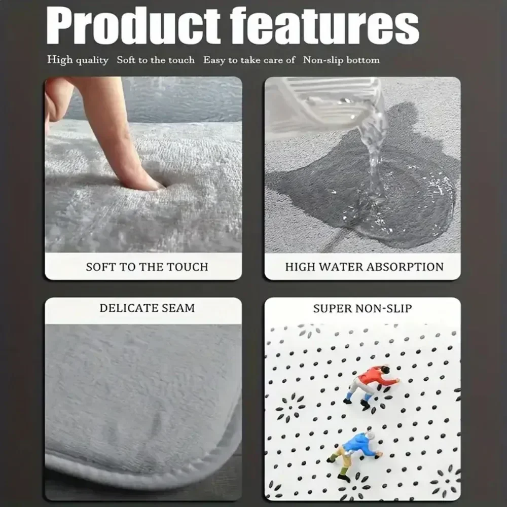 Cute Cartoon Pattern Round Are - Home Decor Emoji ulasan dan harga