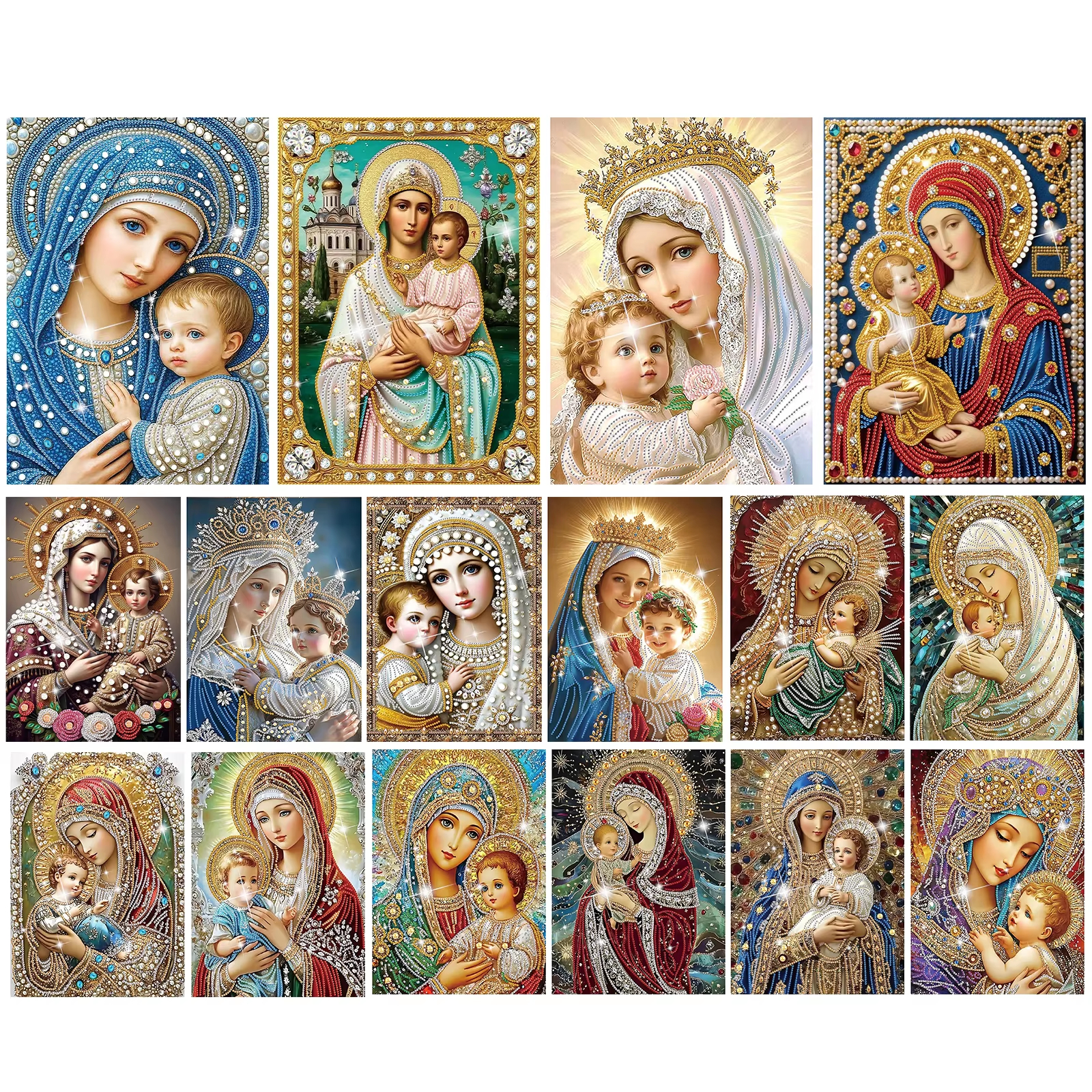 Virgin Mary Partial DIY 5D Dri - Home Decor Diy Ideas ulasan dan harga
