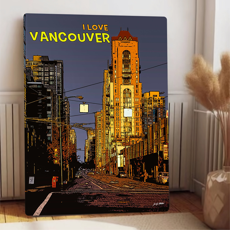 Vancouver City Skyline Metal W - Home Decor Vancouver ulasan dan harga