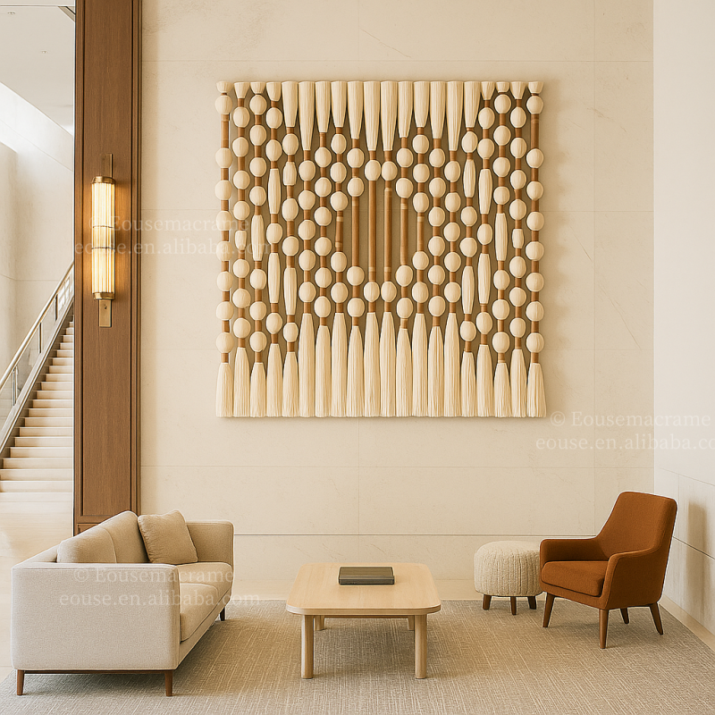 Large Macrame Wall Decor Moder - Macrame Wall Hanging ulasan dan harga