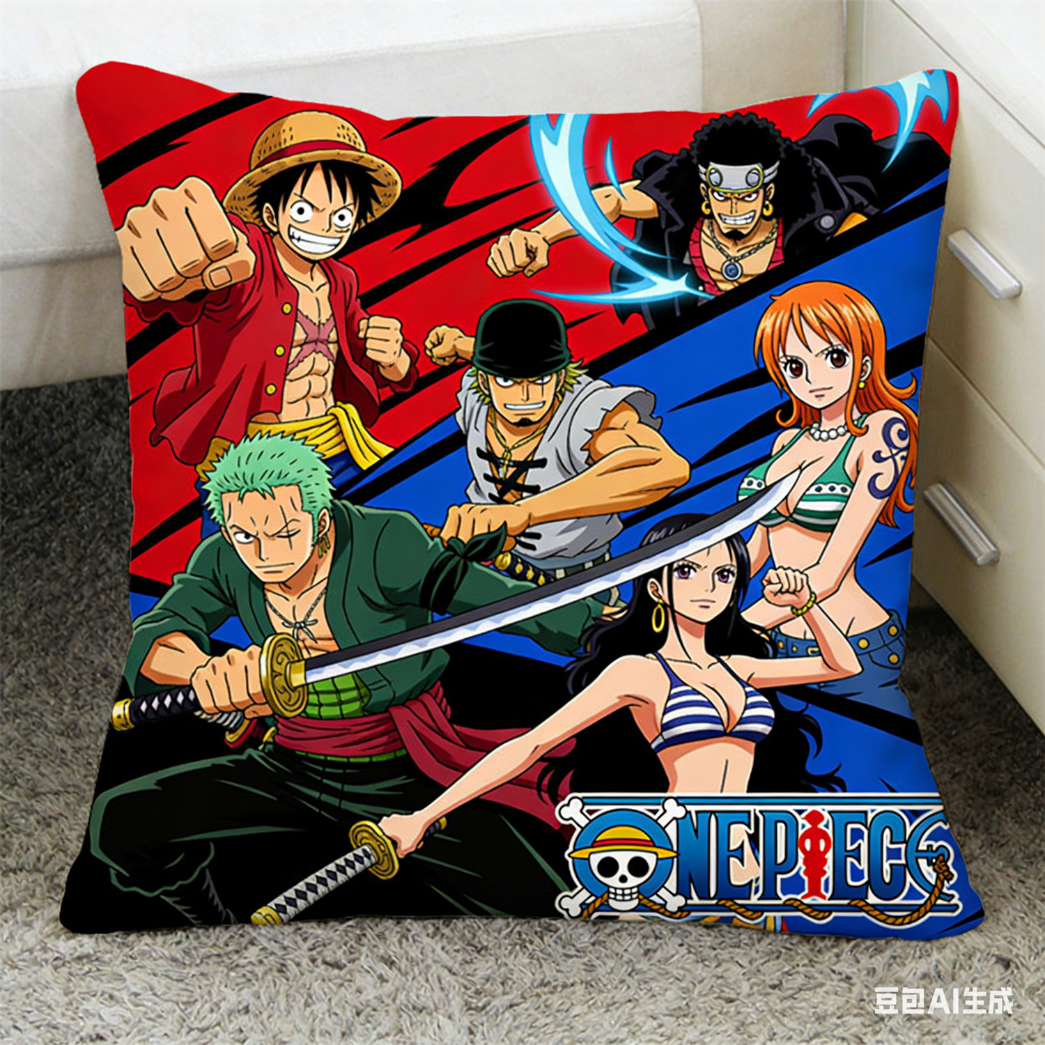 One Piece Pillow Cover, Anime  - Home Decor Online ulasan dan harga