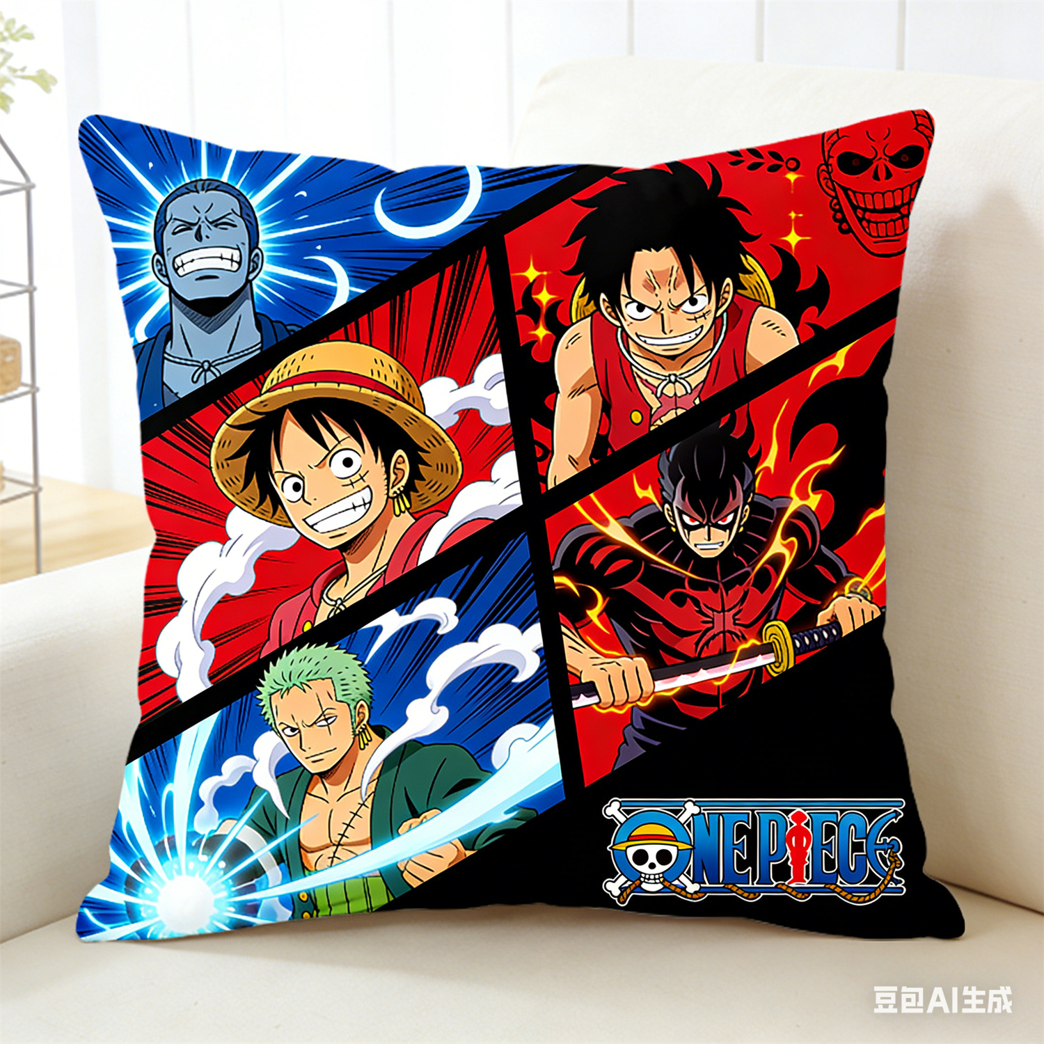 One Piece Pillow Cover, Anime  - Home Decor Online ulasan dan harga