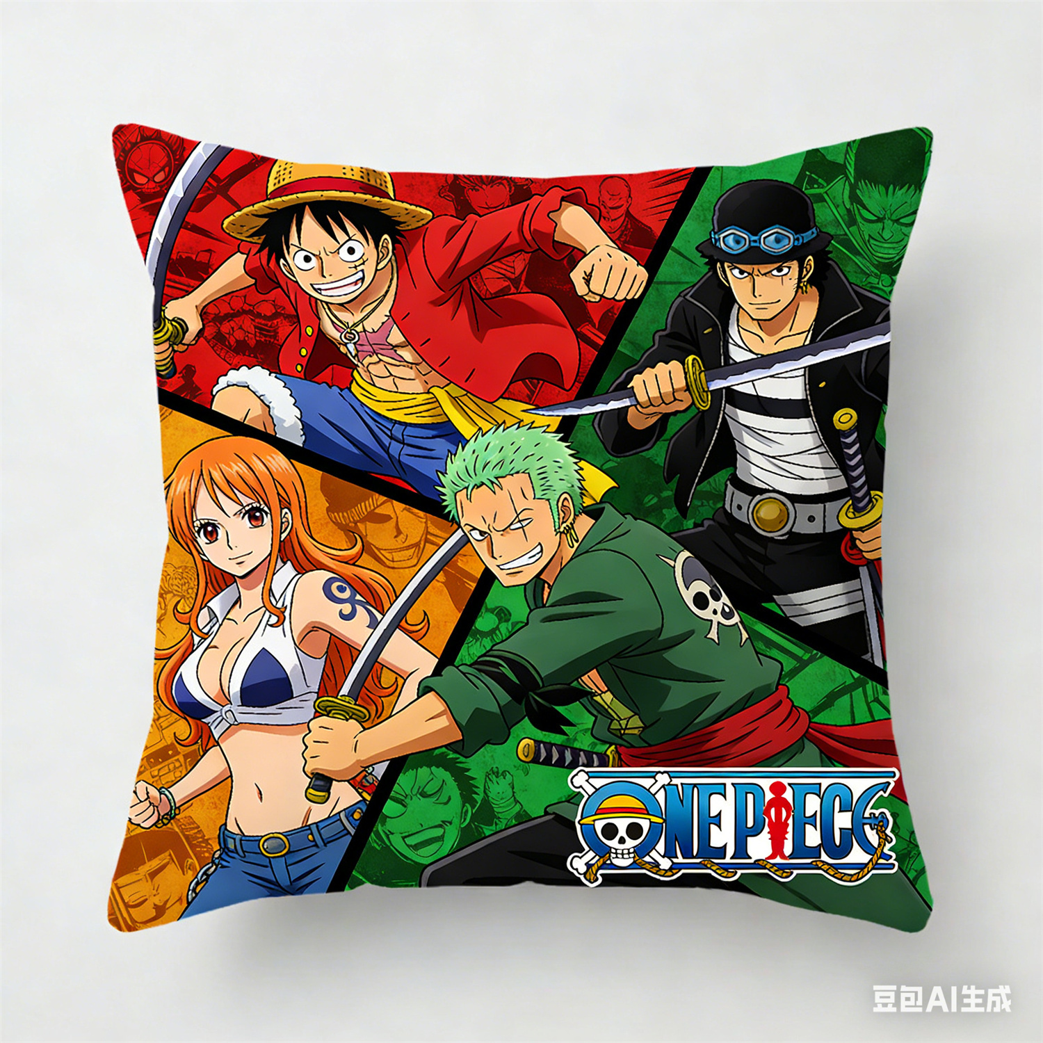 One Piece Pillow Cover, Anime  - Home Decor Online ulasan dan harga