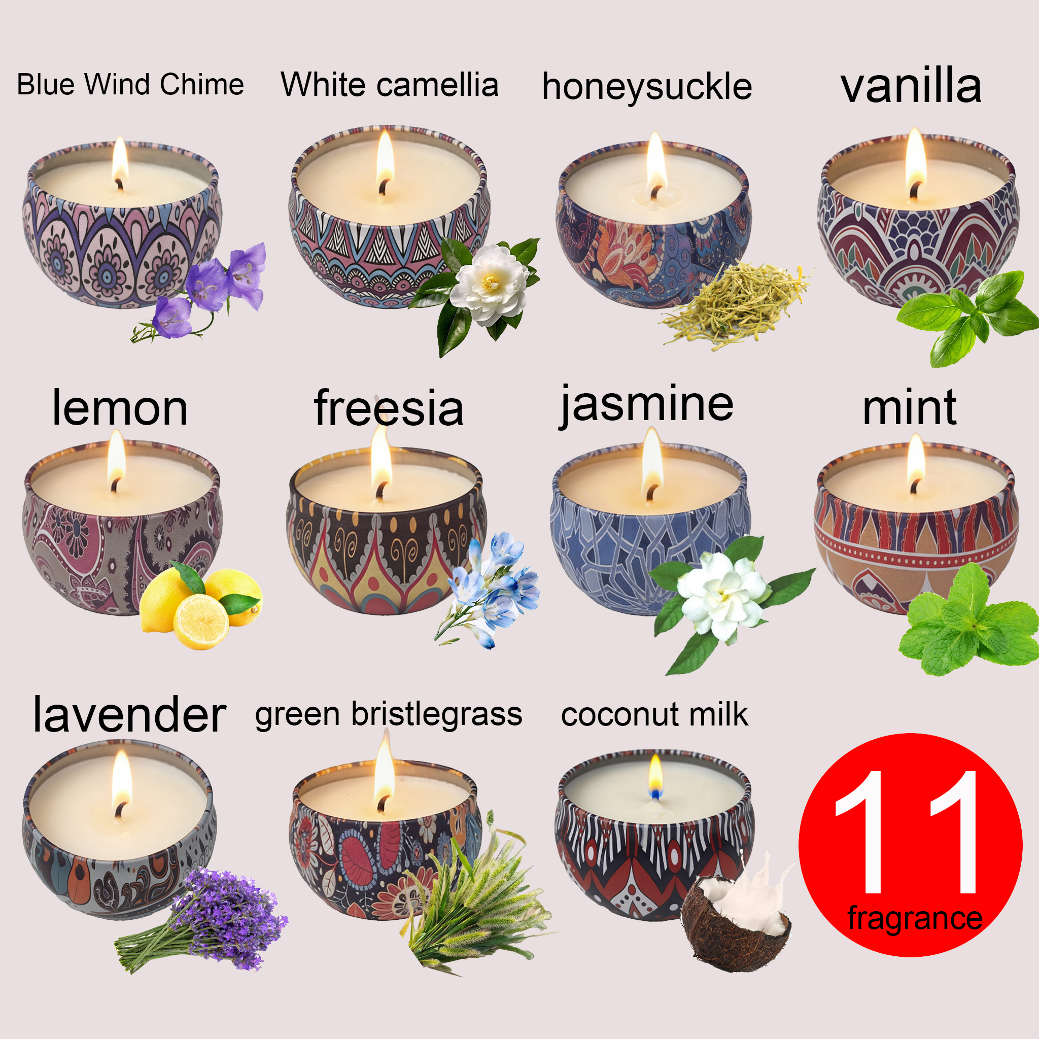1 Pack of Ham-Scented Aromathe - Scented Candle Set ulasan dan harga