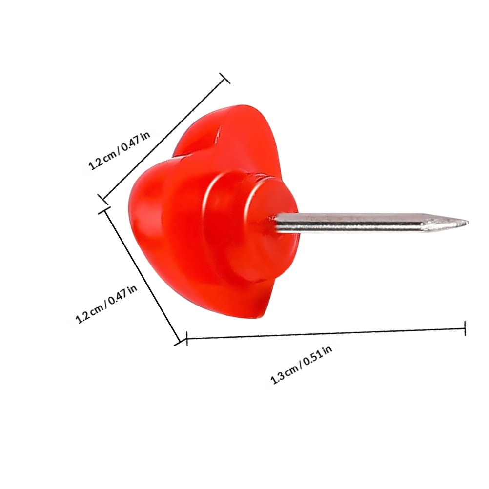 50Pcs Heart Location Markers R - Home Decor Location ulasan dan harga