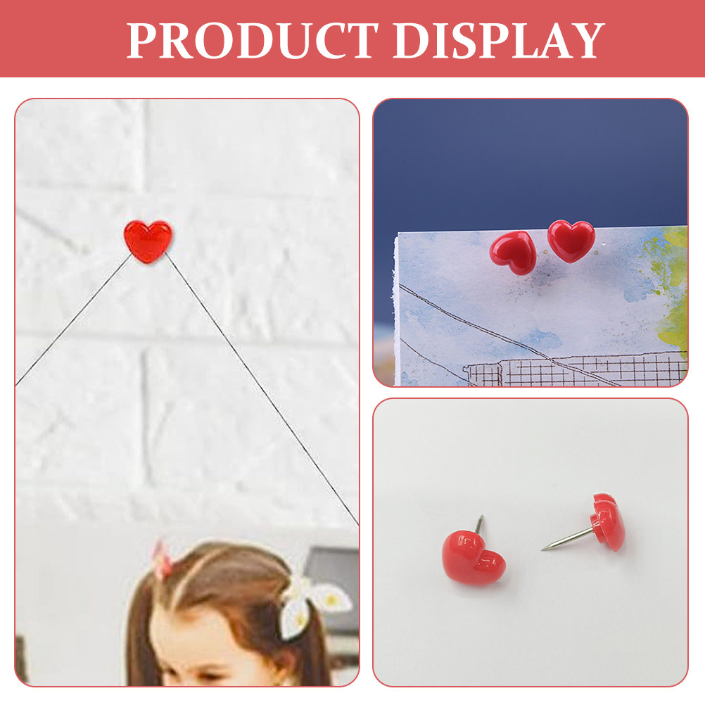 50Pcs Heart Location Markers R - Home Decor Location ulasan dan harga
