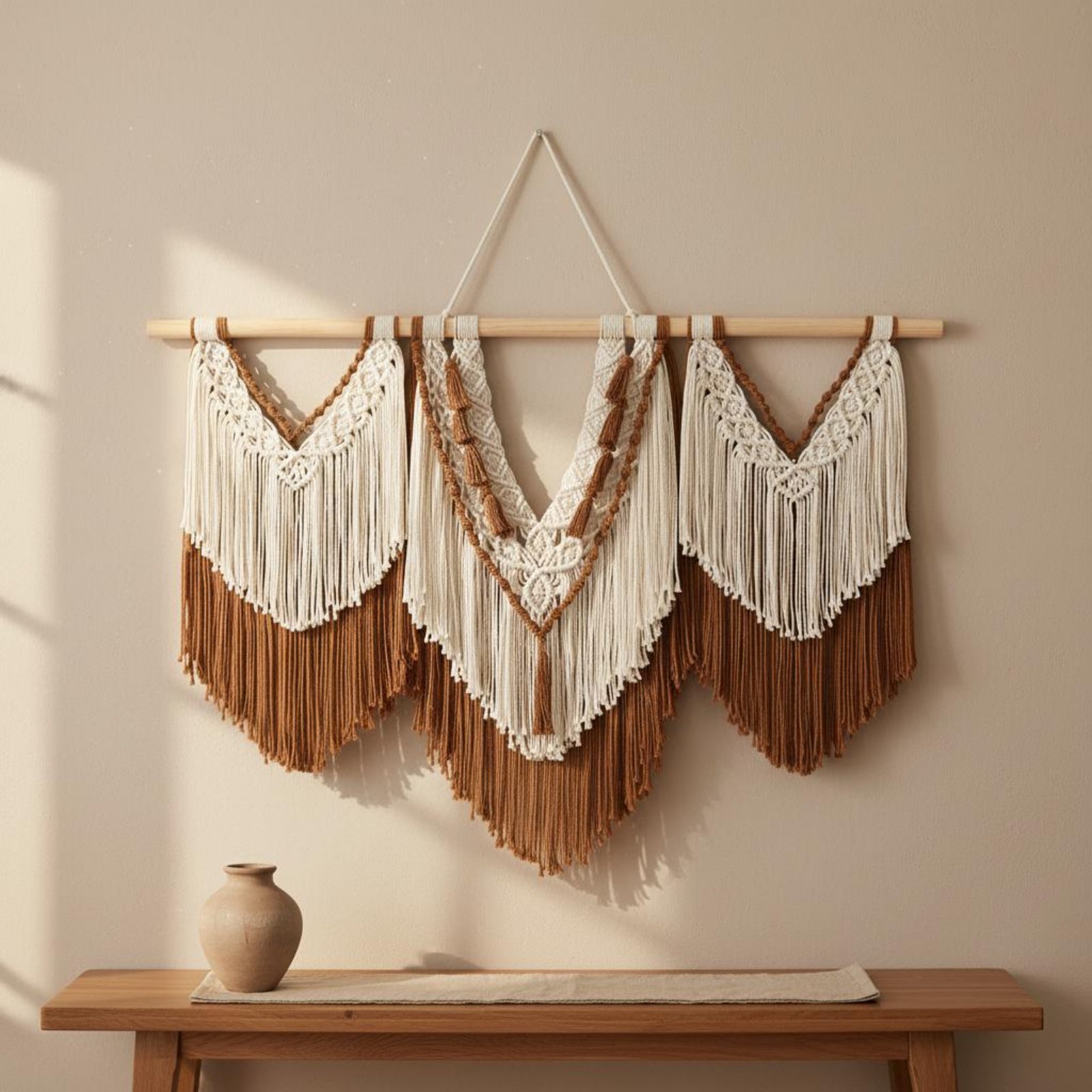 Macrame Wall Hanging Handmade  - Macrame Wall Hanging ulasan dan harga