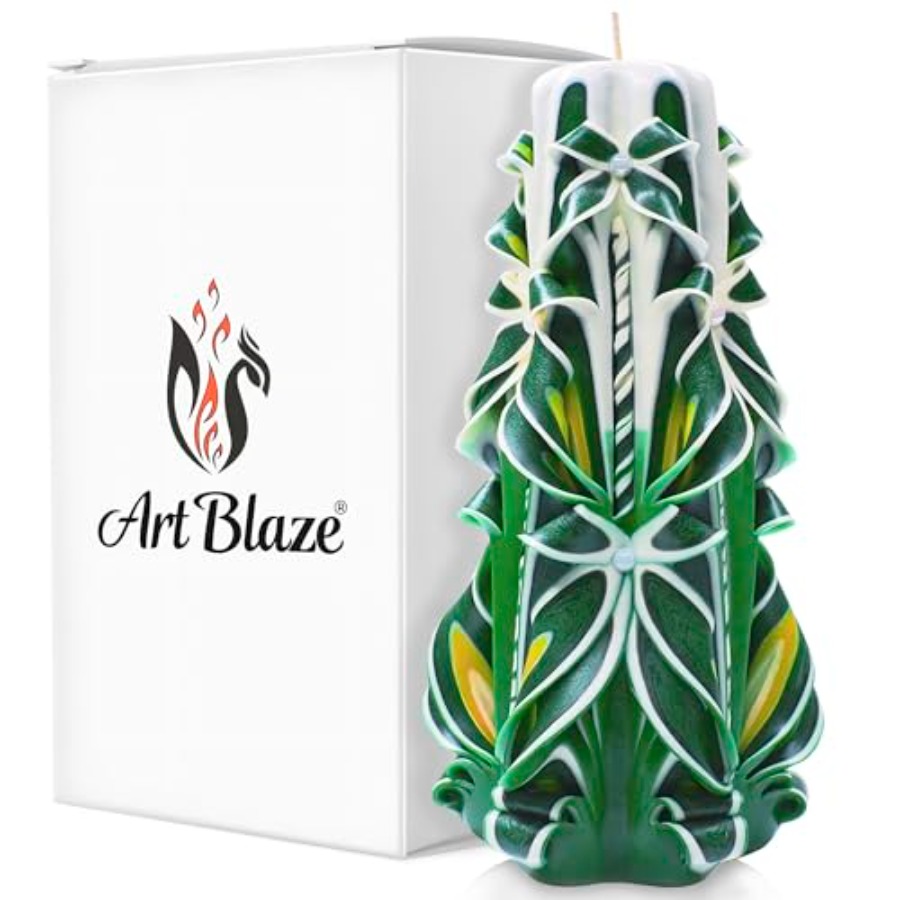 Carved Candles - Handmade Long - Home Decor Luxury ulasan dan harga