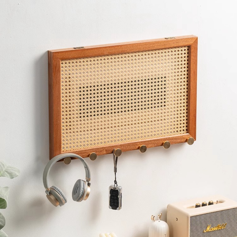 Wood Woven Rattan Electrical B - Home Decor Organizer ulasan dan harga