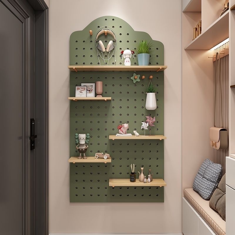 Wooden Cavities Board Wall She - Home Decor Organizer ulasan dan harga