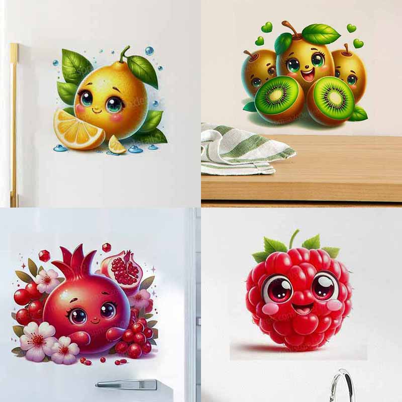 Cute Fruit Emoji Wall Stickers - Home Decor Emoji ulasan dan harga