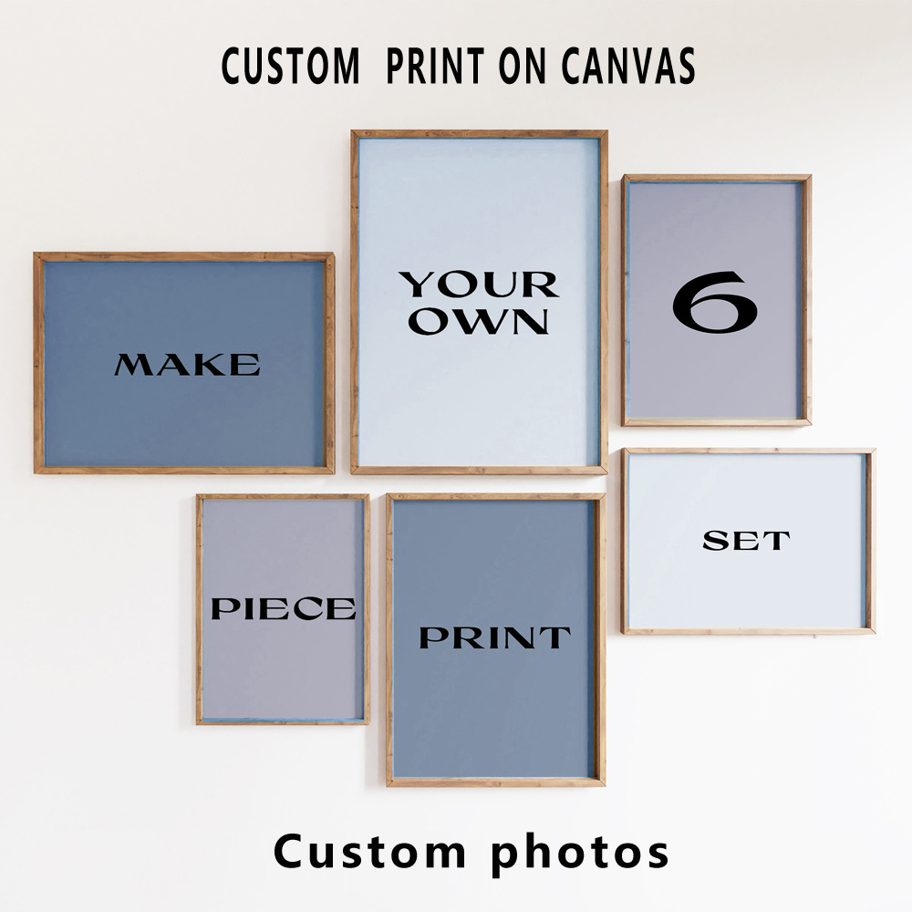 6pcs/set Custom Canvas Prints  - Home Decor Luxury ulasan dan harga